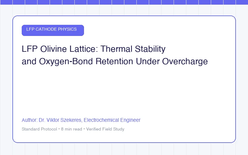 LFP Olivine Lattice: Thermal Stability and Oxygen-Bond Retention Under Overcharge